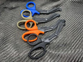 Three pairs of Compact Trauma Shears Gen 3 By Maratac® with colored handles