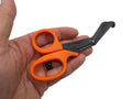 Orange-handled Compact Trauma Shears Gen 3 By Maratac with black blades