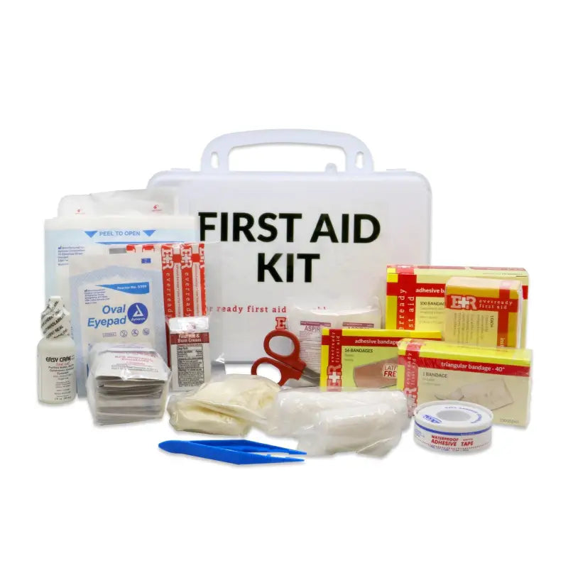 Comprehensive first aid kit for first responders including firefighters and policeteams