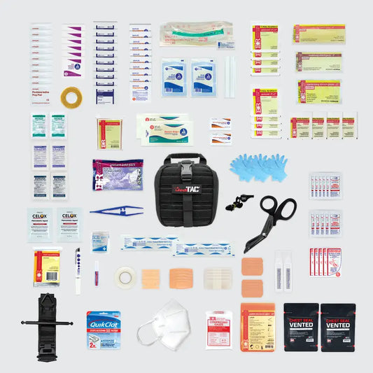 Compact First Aid Kit for Firefighters, Police, and First Responders Emergency Use
