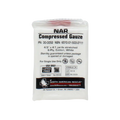 Compressed gauze bandage for bleeding control in Basic Bleeding Control Kit for first responders