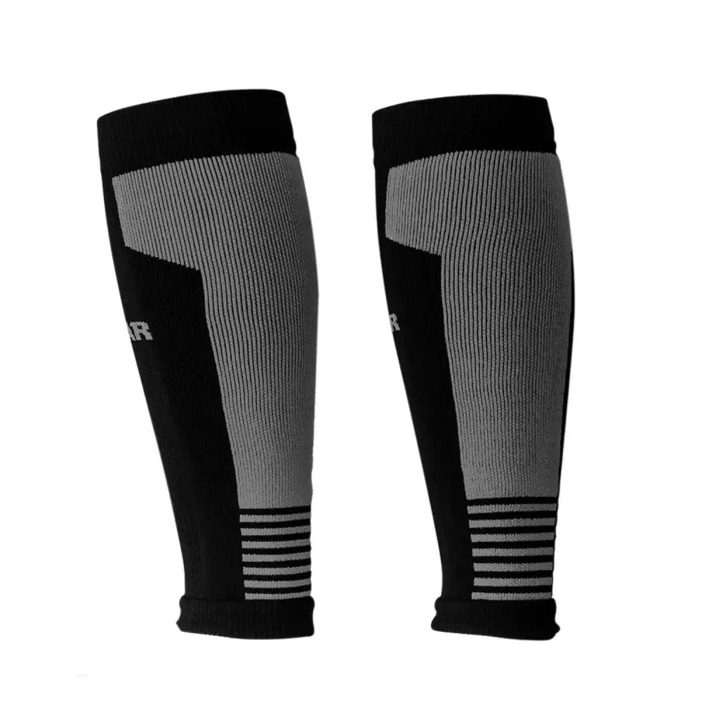 Chief Miller Inventory Compression Calf Sleeves (Black/Gray) Apparel