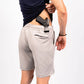 Concealed handgun holster in Carrier Shorts - Chalk Grey 8 with patented carrier retention