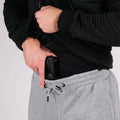 Concealed handgun in waistband with hand pocket in Standoff Concealment Hoodie Mk.II
