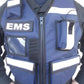 Navy blue Contra Costa Fire Vest with reflective stripes and lower pockets for EMS use