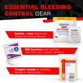Bleeding control gear from Bleeding Control Zip Pack for first responders and firefighters