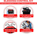 Bleeding control kit for first responders, firefighters, and police rescue teams