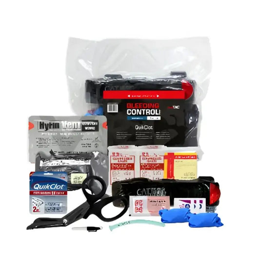 Intermediate Premium Trauma Response bleeding control kit for first responders, firefighters, police