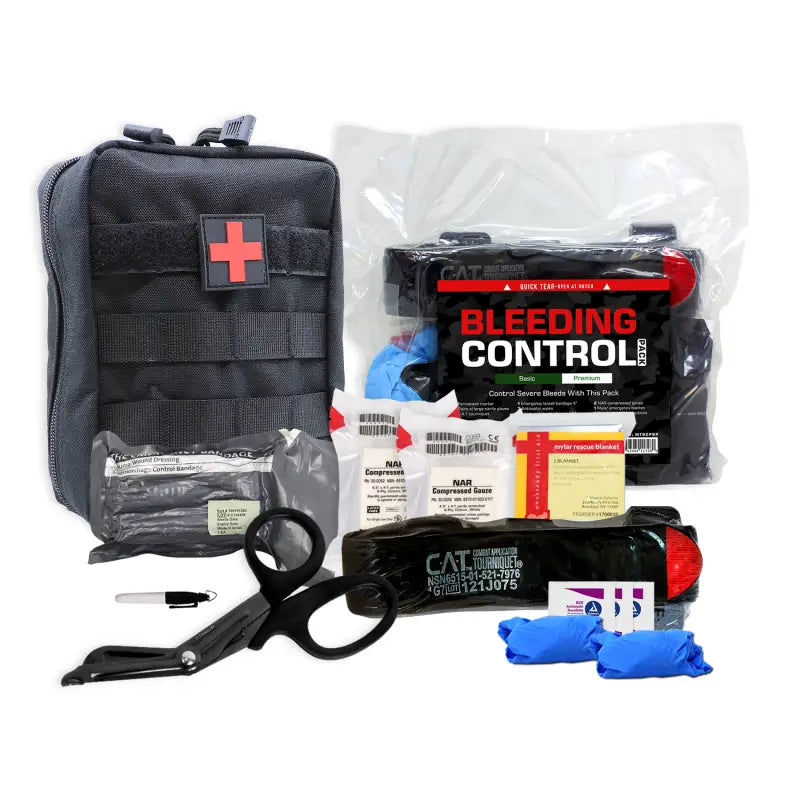Basic Bleeding Control Kit for first responders and firefighters emergency bleeding management