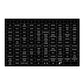Control panel sticker sheet for UBL Handheld Siren and Controller device