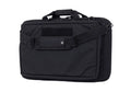 Black laptop messenger bag with multiple compartments for Covert Operations discreet rifle case