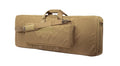 Tan tactical rifle bag featuring padding and straps for covert operations discreet rifle case