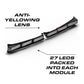 Curved LED light bar on Feniex Quantum Spoiler Mount for first responders emergency vehicles