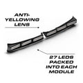 Curved LED light bar on Feniex Quantum Spoiler Mount for first responders emergency vehicles