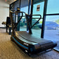 Curved manual treadmill with digital display for first responders, firefighters, police