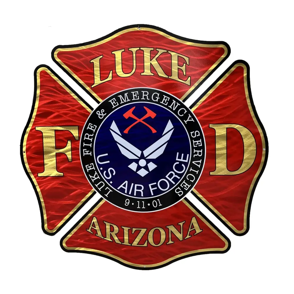 Custom Fire Department Logo Metal Sign - Chief Miller Apparel