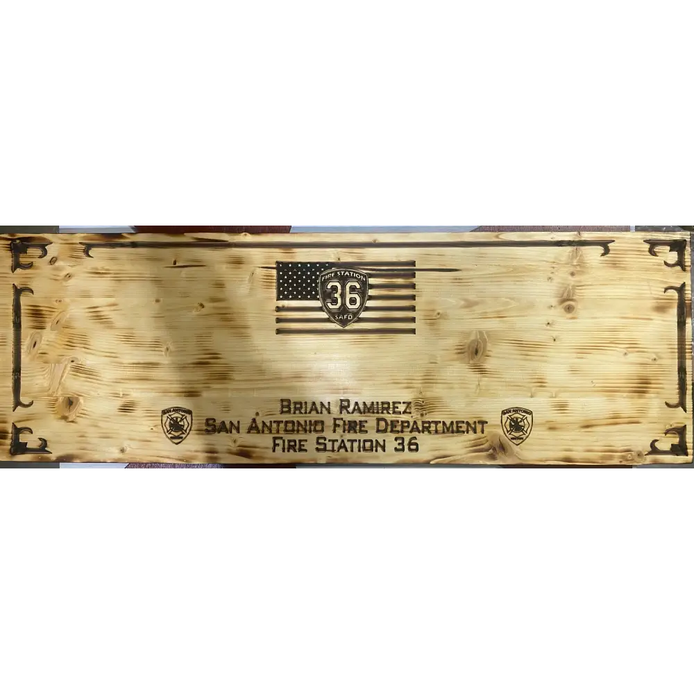 Custom Wall Axe Plaque – Honor, Tradition, and Craftsmanship for Heroes - Chief Miller Apparel