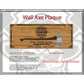 Custom Wall Axe Plaque – Honor, Tradition, and Craftsmanship for Heroes - Chief Miller Apparel