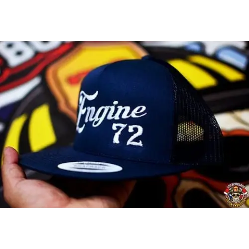 Custom-YP Classic 5 Panel Snapback - Script Text w/ Station Number - Chief Miller Apparel