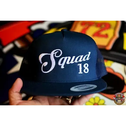 Custom-YP Classic 5 Panel Snapback - Script Text w/ Station Number - Chief Miller Apparel