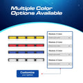 Customizable lightbar options on UBL U-Lite 400 Stick Light for first responders and firefighters