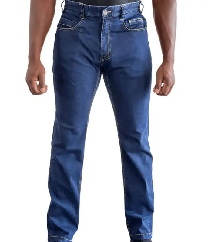 Dark blue Asset Tactical Jeans featuring straight-leg styling for versatile comfort