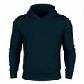 Dark blue durable hoodie with a hand pocket and smooth draws from Durable Concealment Hoodie