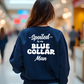 Dark blue sweatshirt featuring a classic unisex fit from Navy Blue Spoiled Crew Sweatshirt