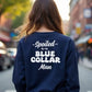 Dark blue sweatshirt featuring Navy Blue Spoiled design with classic unisex fit