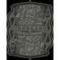 Dark gray vintage skull emblem on Jack of All Trades 3’’ x 3’’ sticker for first responders