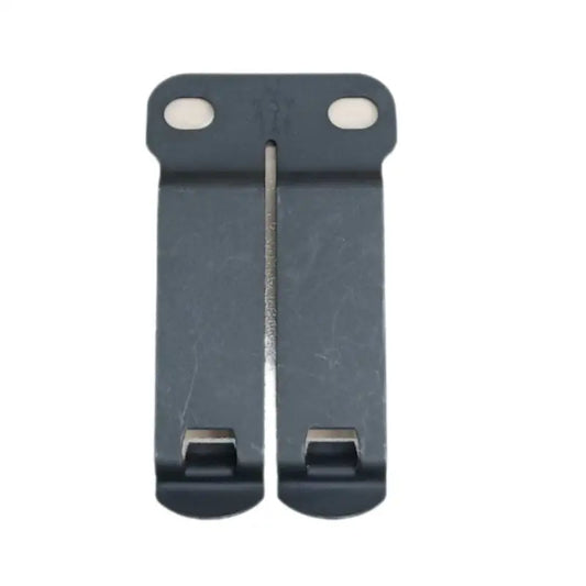 Dark gray metal belt clip with mounting holes for Discreet Carry Concepts Monoblock