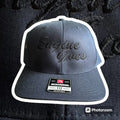 Dark gray Yupoong snapback cap with Engine Groves for first responders and firefighters