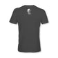 Dark gray Patriot t-shirt in 2XL with small skull logo on back, perfect for asphalt style