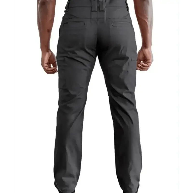 Dark gray Overwatch Tactical Pants shown from behind showcasing tactical design