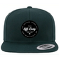 Dark green Off Duty Essential SnapBack cap with black and white logo patch