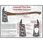 Decorative fire axe with laser-engraved patterns for personalized customization