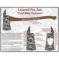 Decorative fire axe with laser-engraved patterns for personalized customization