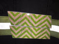 Decorative box featuring green chevron reflective pattern for Chevron Reflective Helmet