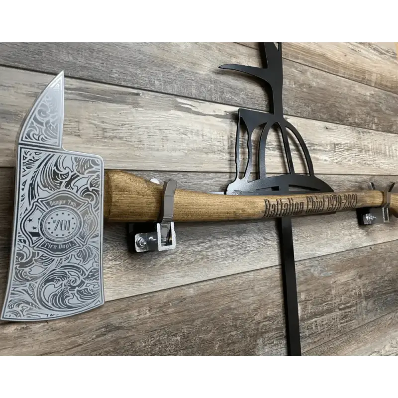 Decoratively engraved personalized/customizable Fire Axe for first responders