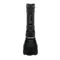 Black tactical LED flashlight with textured grip for the X10K Destroyer search & rescue light