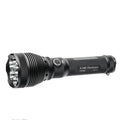 Black tactical LED flashlight with ribbed cooling fins for the X10K Destroyer rescue light