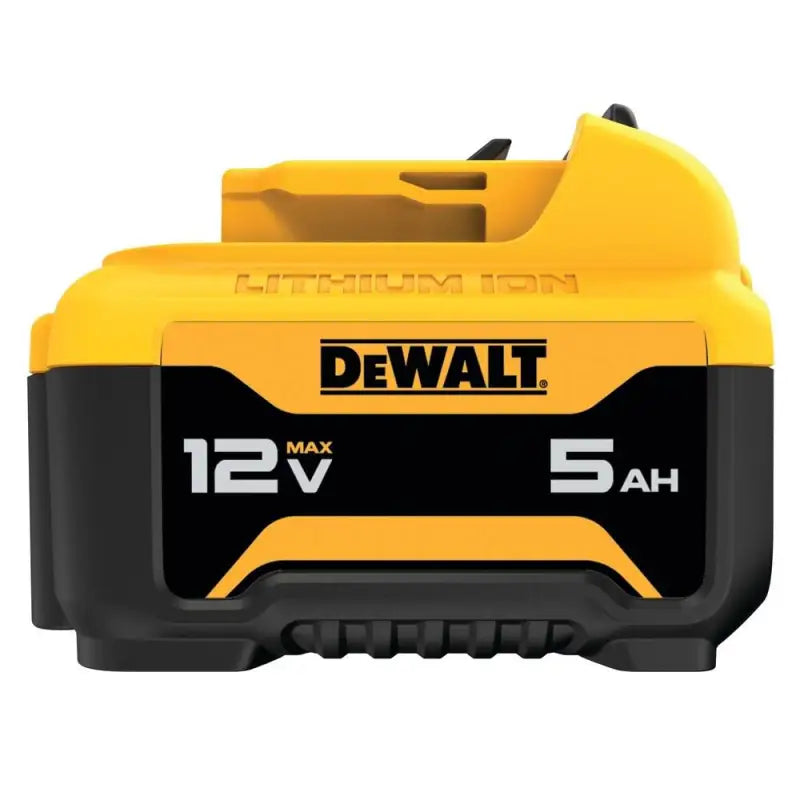 DeWalt DCB126 12V MAX* 5.0Ah Lithium Ion Battery Pack in yellow and black