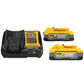 DeWalt DCBP315-2C PowerStack 20-Volt Lithium-Ion charger with two batteries