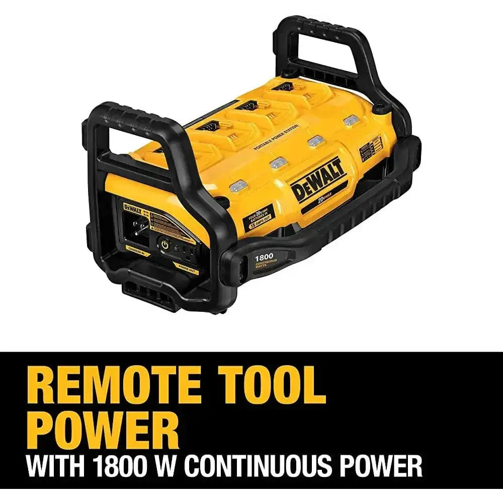 Chief Miller Power Tool Chargers DEWALT DCB1800B 1800 Watt Portable Power Station and Simultaneous Battery Charger Apparel