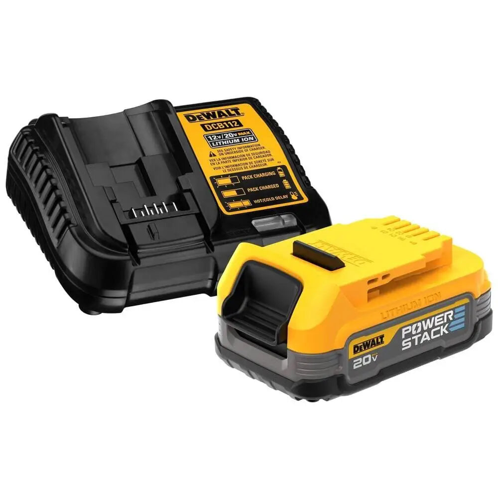 Chief Miller Power Tool Batteries DEWALT DCBP034C 20V MAX* Starter Kit with POWERSTACK Compact Battery and Charger Apparel