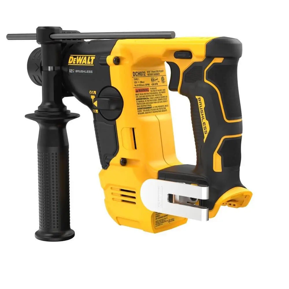 Chief Miller Handheld Power Drills DEWALT DCH072B XTREME™ 12V MAX* Brushless Cordless 9/16 in SDS PLUS Rotary Hammer (Tool Only) Apparel