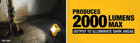 DEWALT 12V/20V MAX Work Light, LED, Compact, Tool Only (DCL077B)