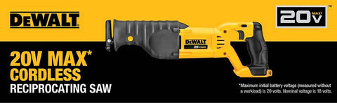 DEWALT 20V MAX Reciprocating Saw, Tool Only (DCS380B)