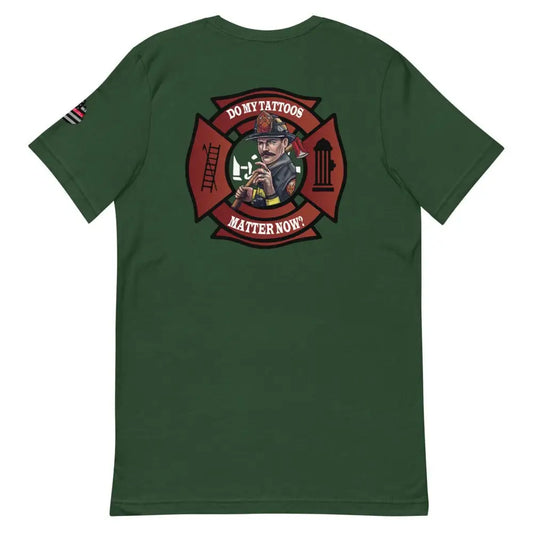 Chief Miller Do My Tattoos Matter Now Version 2 (back logo) Short-Sleeve Unisex T-Shirt Apparel