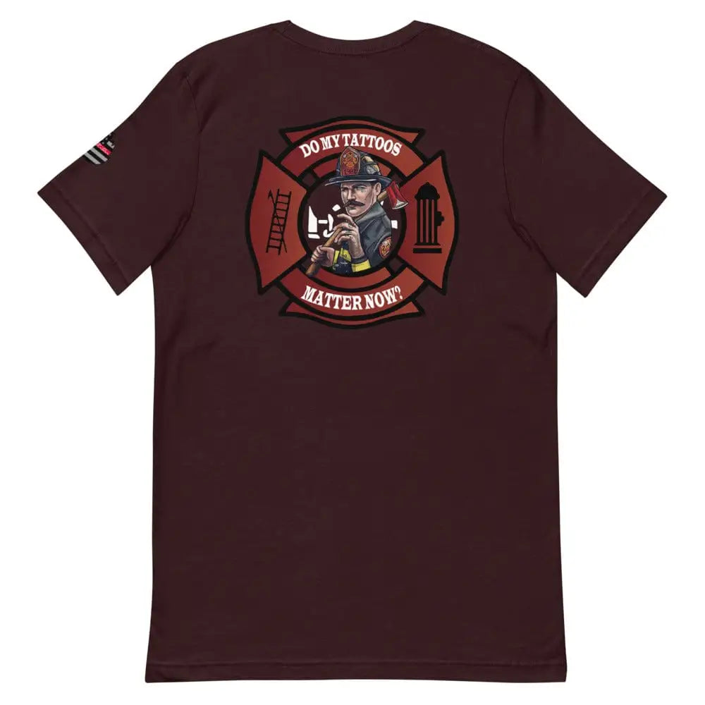 Do My Tattoos Matter Now Version 2 (back logo) Short-Sleeve Unisex T-Shirt - Chief Miller Apparel